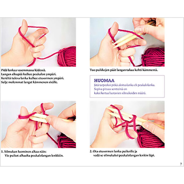 Opi neulomaan 2 - Neulomisen taitoja selkokielellä tuotekuva2